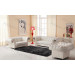 Chesterfield Traditional 3 Seater Sofa Settee White Leather (JP-sf-095)
