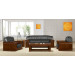 China Manufacturer Office Furniture! Black Genuine Leather Sofa Set (HY-S925)