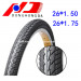 China Supplier Top Quality 26*1.50, 26*1.75 Bicycle Tire