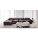 Chinese Furniture Brown Leather Sofa Set (SO21)