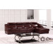 Chinese Good Quality Furniture Top Leather Sofa (B76)