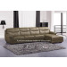 Chinese Style Furniture Cow Leather Corner Sofa (B39)
