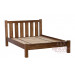 Chunky Wooden Furniture - 4'6 Double Bed Frame