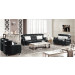 Classic Furniture Black Leather Sofa Set with 3seater (SO60)