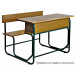 Classroom Furniture School Double Student Desk and Chair (SF-49D)