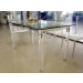 Clear Nice Quality Dining Table and Chair