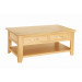 Cofffee Table with Drawer/ Solid Oak Coffee Table/Living Room Furniture