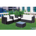 Combination Wicker Sofa Set with Coffee Table