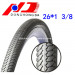 Competitive Price Black Tire 26*1 3/8 Electric Bicycle Tire