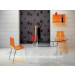 Concise Dining Room Furniture Acrylic Round Dining Table and Chair Set
