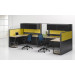 Contemporary Office Desk Office Work-Station with Hang Cabinet (HF-LTP020)