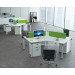 Contemporary Small Modular Office Cubicle 120 Degree Workstation Furniture (HF-YZDA012)