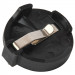 Cr2477 Black Plastic Battery Holder
