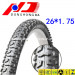 Cross-Crountry Pattern Popular 26*1.75 Bicycle Tyre Tire