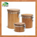 Customize Bamboo Airtight Canister Set for Food Storage