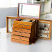 Deluxe Bamboo Jewel/Jewelry Storage Box with Mirror