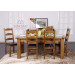 Dining Table and Chairs Set/ Rustic Oak Wood Dining Furniture Set (RC Range)