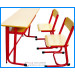 Double Desk and Chair/High Student Desk and Chair/School Furniture (SF-56)