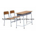 Double Desk and Chair/Lesson Chairs Guangzhou/School Furniture