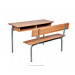 Double School Desk and Chair (SF-09D)