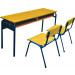 Double Student Desk and Chair, School Furniture