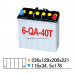 Dry Charge Car Battery 12V40ah (N40L)