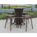 Elegant Bar Chair and Table with PS-Wood CF878