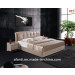 Enviromental Bedroom Furniture Modern Leather Bed (J075)