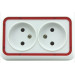 Europe Wall Socket, Russia Wall Socket, Surface Mounted Wall Socket