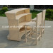 F-8019 Garden Bar Furniture Outdoor Bearch Rattan Bar Set