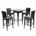 FC005 Outdoor Garden Rattan Bar Stool and Table Set