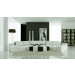 Fashion Design Furniture High Back Leather Sofa with Ottoman (SF162)