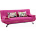 Fashion Folded Fabric Sofa Bed with Armrest
