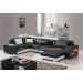 Fashion Office Furniture Black Chaise 3seater Sofa with Lockers