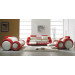 Fashion Round Armrest Chinese Leather Sofa with Table (SF63)