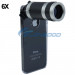 Fashionable 6X Zoom Mobile Phone Telescope Lens + Crystal Case for iPhone 5