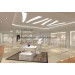 Fashionable White Wooden Ladies Garments Store Display Rack