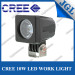 Flood/Spot 10W CREE LED Work Lamp, Waterproof LED Driving Light, 12 Months Warranty Heavy Duty Work Light LED
