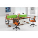 Four Seat Staff Straight Top Laminate Office Table (HF-CD0144)