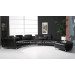 Furniture High Back Wood Genuine Leather Sofa (S031)