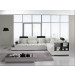 Furniture White Color Wood Frame Leather Sofa with Lockers (S044)