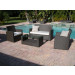 Garden Furniture Knock Down PE Rattan Sofa for Outdoor Furniture