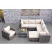 Garden Furniture Outdoor Leisure Wicker Patio Rattan Sofa Set (PAS-1633)