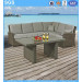 Garden Leisure Furniture Half Round Wicker Rattan Corner Sofa Set