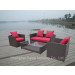 Garden Outdoor Patio Wicker Rattan Sofa Set (PAS-043)