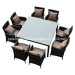 Garden Patio Wicker Outdoor Rattan Dining Set (PAD-3284)