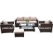 Garden Patio Wicker Outdoor Rattan Sofa Set (PAS-060B)