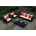 Garden Patio Wicker Outdoor Rattan Sofa Set (PAS-1120B)