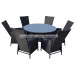 Garden Patio Wicker Rattan Outdoor Dining Table and Chair (PAD-1126)