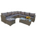 Garden Patio Wicker Rattan Outdoor Sofa (PAS-052)